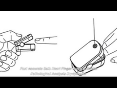 Đầu ngón tay màu trắng Màn hình LCD TFT Oximeter