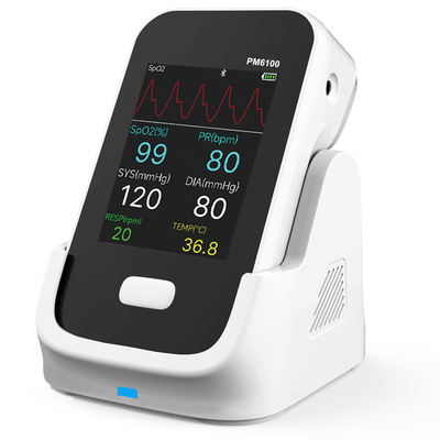 Li Battery Powered Multi Parameter Patient Recorder Spo2 ECG Temp With Audible And Visual Alarm