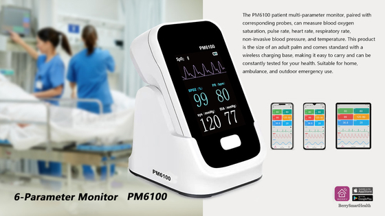 Berry Smart Health Multi Parameter Patient Monitor With Bluetooth Data Transfer